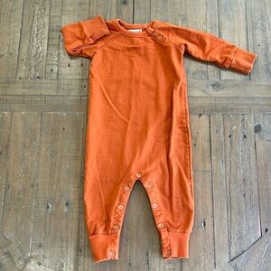 Little James orange cotton romper